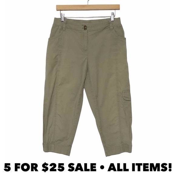 Chico's Pants & Jumpsuits Chicos Cropped Cargo Pants Poshmark